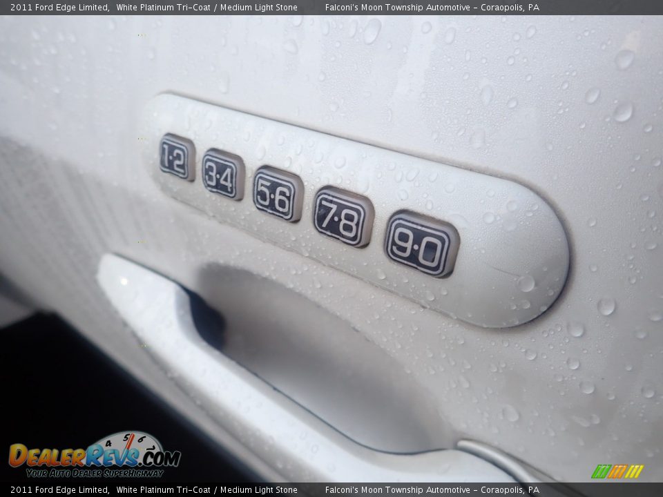 2011 Ford Edge Limited White Platinum Tri-Coat / Medium Light Stone Photo #22