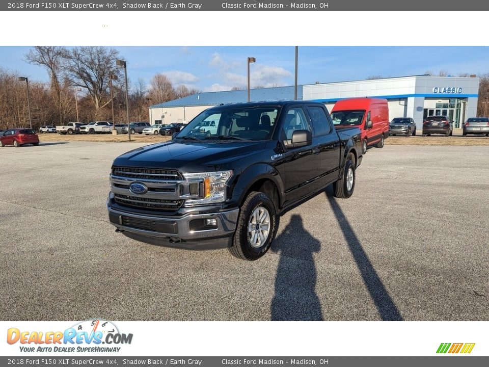 2018 Ford F150 XLT SuperCrew 4x4 Shadow Black / Earth Gray Photo #1