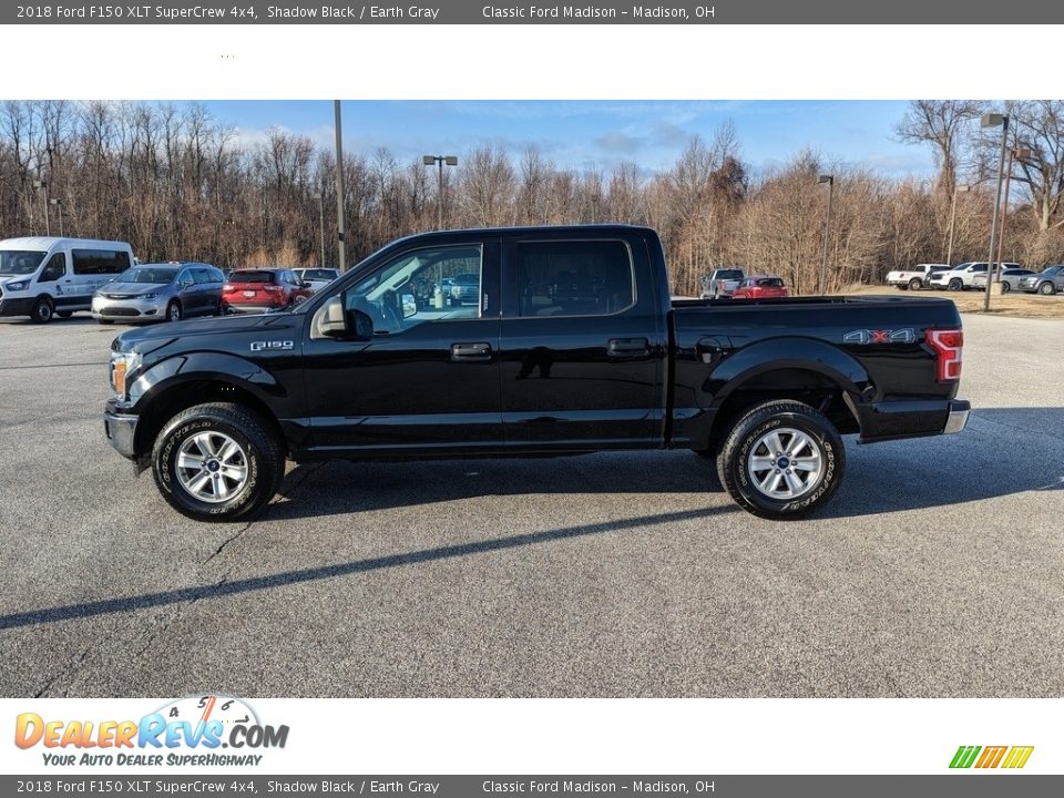2018 Ford F150 XLT SuperCrew 4x4 Shadow Black / Earth Gray Photo #2