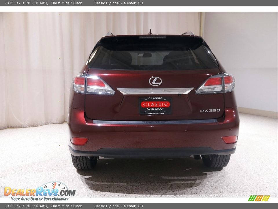 2015 Lexus RX 350 AWD Claret Mica / Black Photo #21