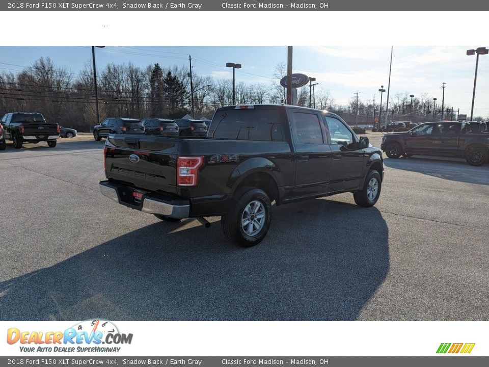 2018 Ford F150 XLT SuperCrew 4x4 Shadow Black / Earth Gray Photo #5