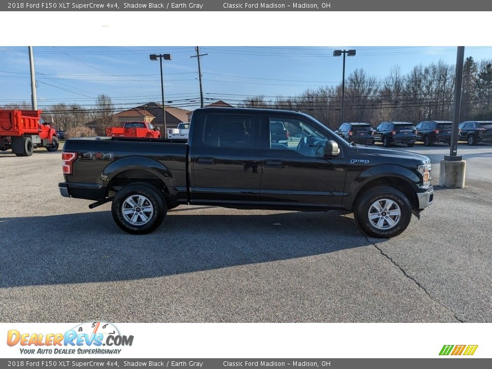 2018 Ford F150 XLT SuperCrew 4x4 Shadow Black / Earth Gray Photo #6