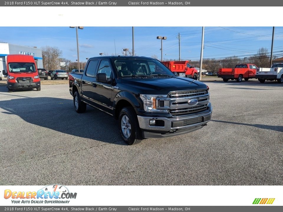 2018 Ford F150 XLT SuperCrew 4x4 Shadow Black / Earth Gray Photo #7