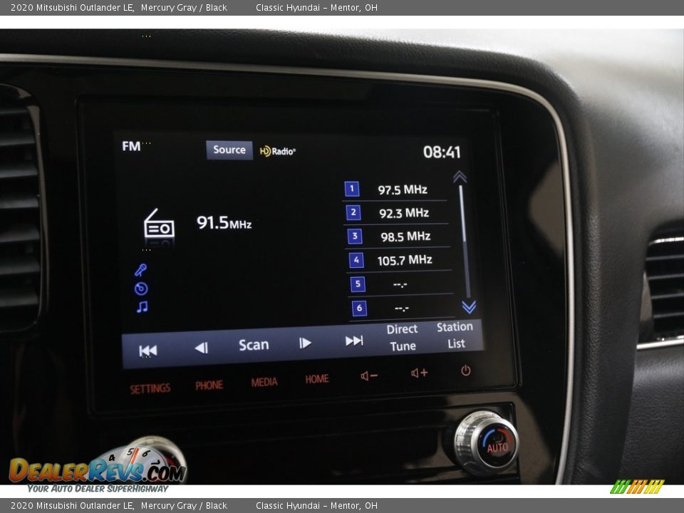2020 Mitsubishi Outlander LE Mercury Gray / Black Photo #10
