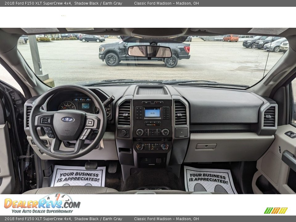 2018 Ford F150 XLT SuperCrew 4x4 Shadow Black / Earth Gray Photo #14