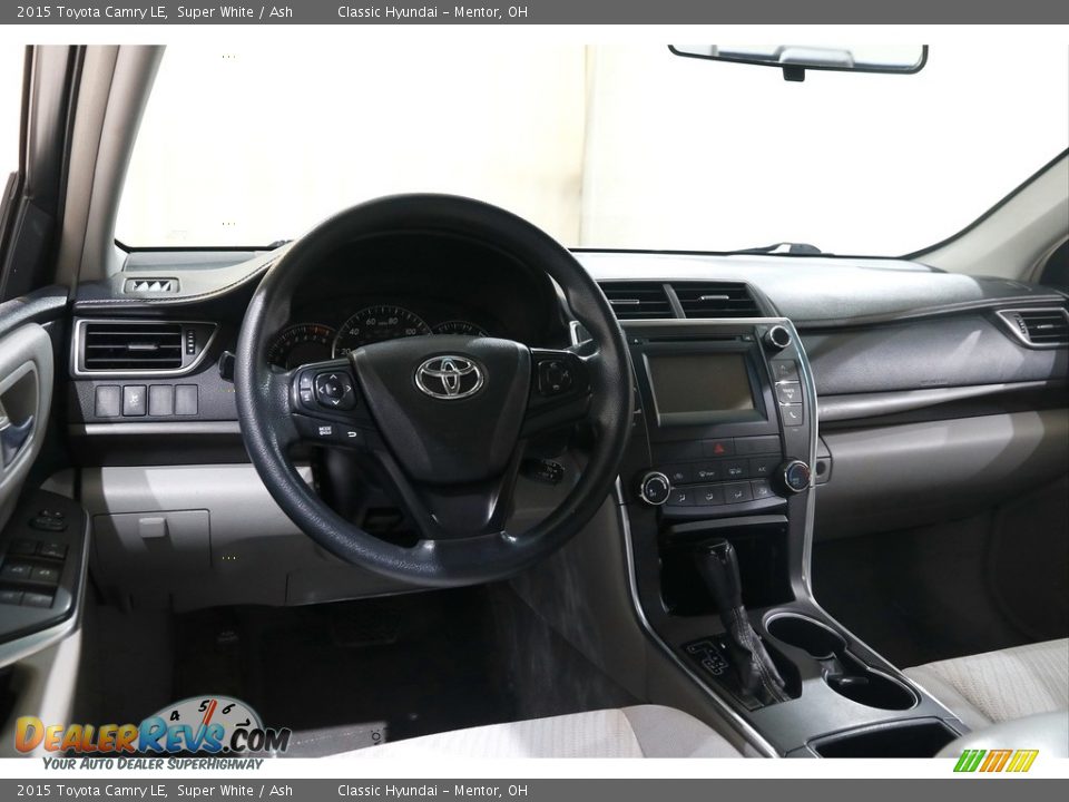 2015 Toyota Camry LE Super White / Ash Photo #6