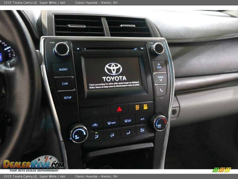 2015 Toyota Camry LE Super White / Ash Photo #9