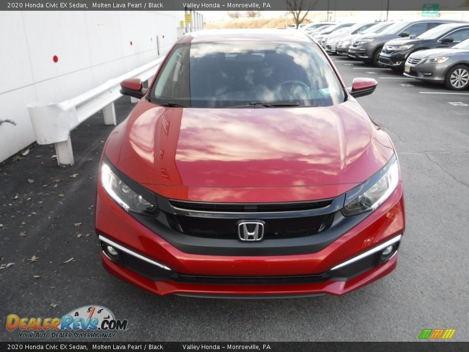 2020 Honda Civic EX Sedan Molten Lava Pearl / Black Photo #5