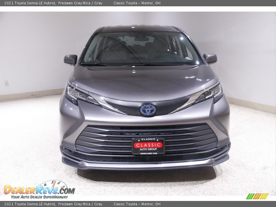2021 Toyota Sienna LE Hybrid Predawn Gray Mica / Gray Photo #2