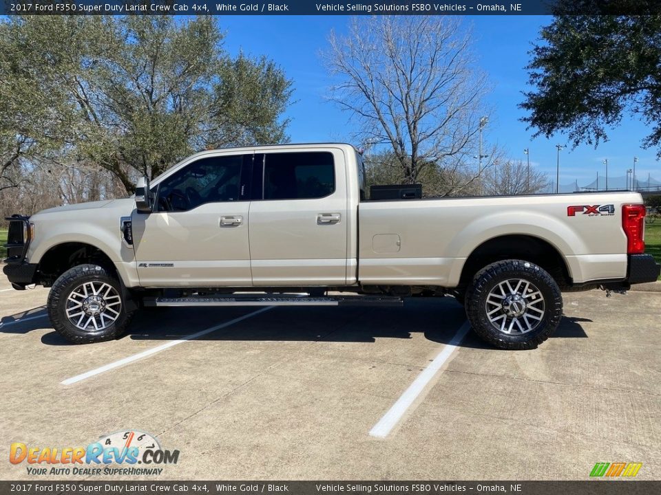 2017 Ford F350 Super Duty Lariat Crew Cab 4x4 White Gold / Black Photo #1