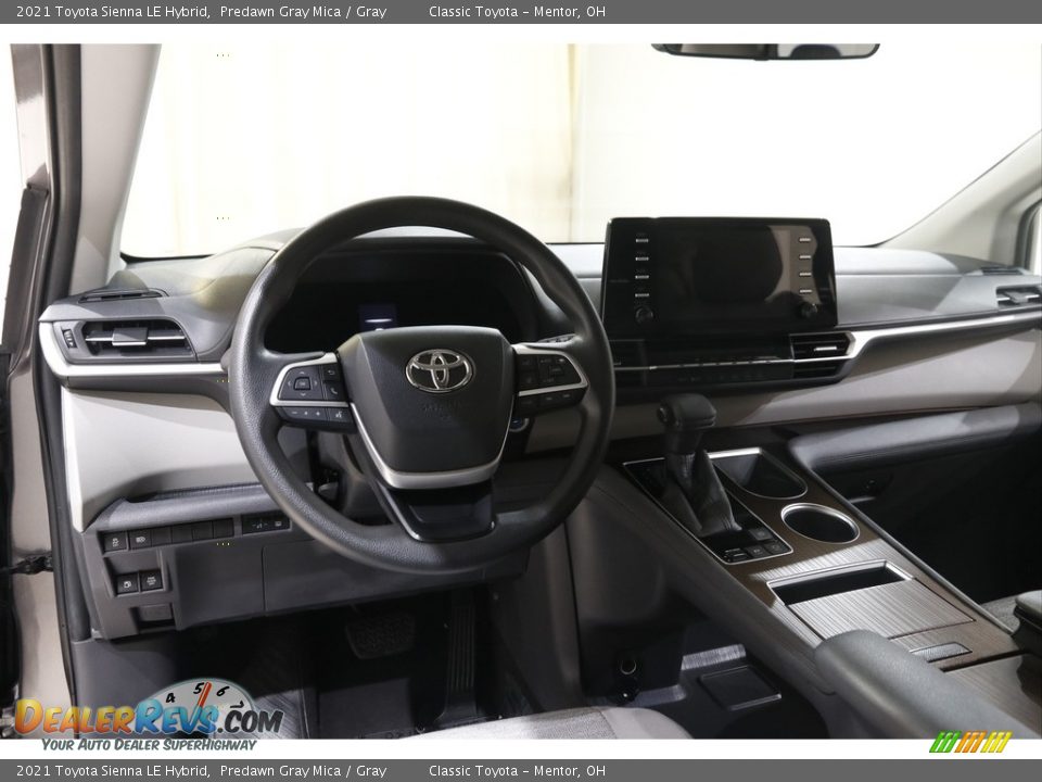 2021 Toyota Sienna LE Hybrid Predawn Gray Mica / Gray Photo #6
