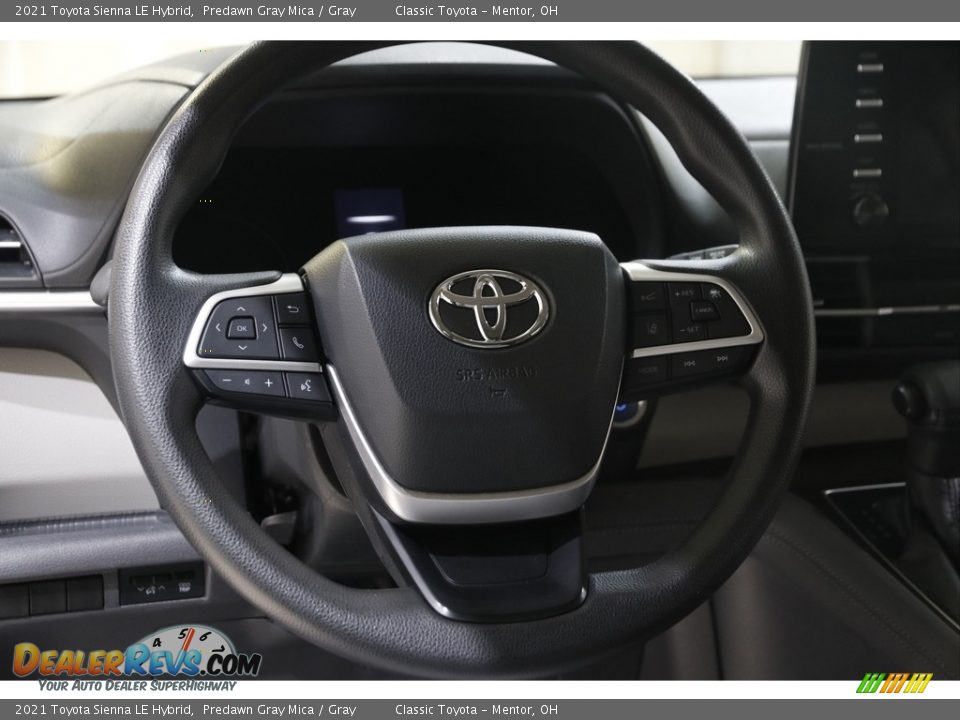 2021 Toyota Sienna LE Hybrid Steering Wheel Photo #7