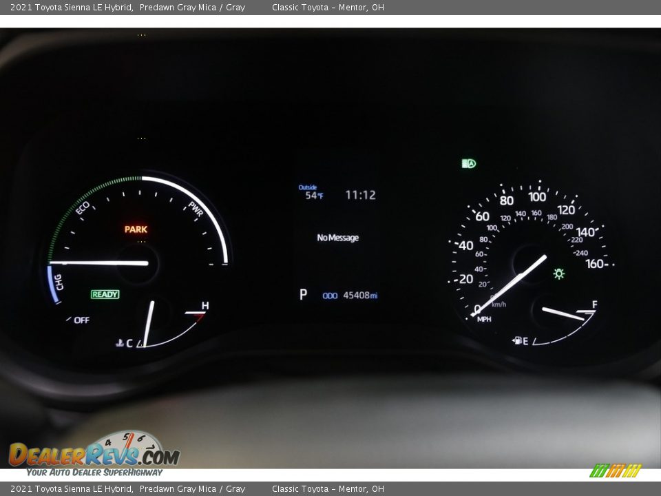 2021 Toyota Sienna LE Hybrid Gauges Photo #8