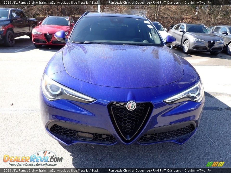 2023 Alfa Romeo Stelvio Sprint AWD Anodized Blue Metallic / Black Photo #2