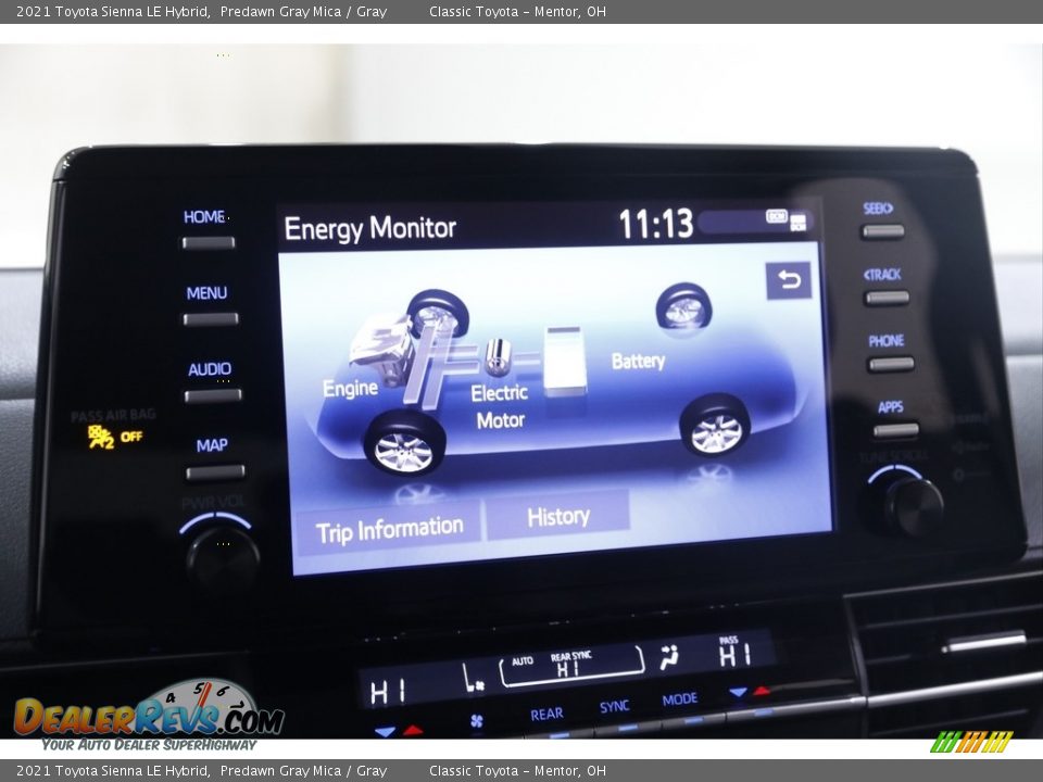 Controls of 2021 Toyota Sienna LE Hybrid Photo #12