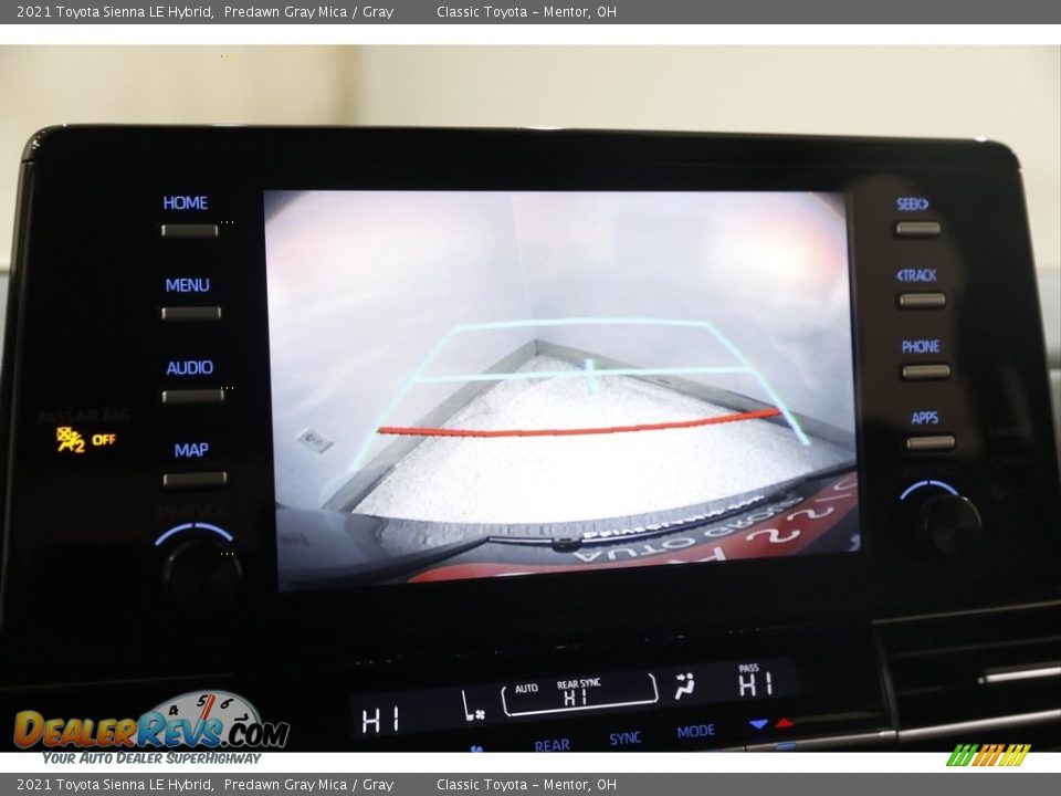 Controls of 2021 Toyota Sienna LE Hybrid Photo #13