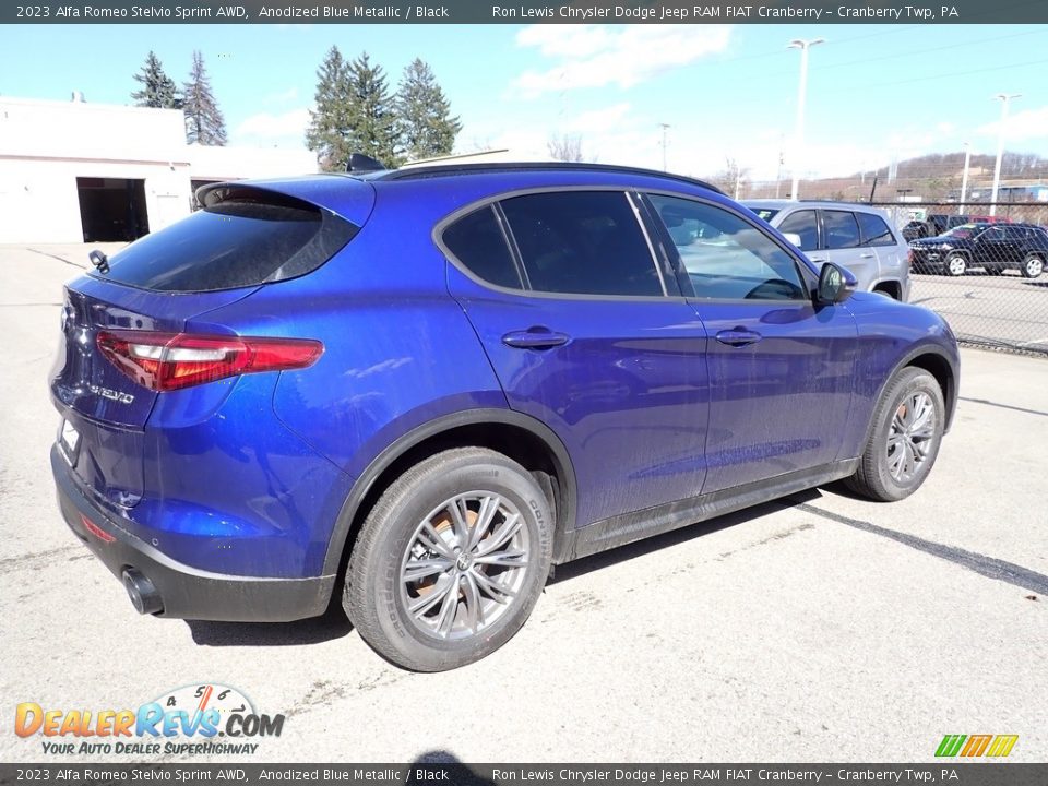 2023 Alfa Romeo Stelvio Sprint AWD Anodized Blue Metallic / Black Photo #5