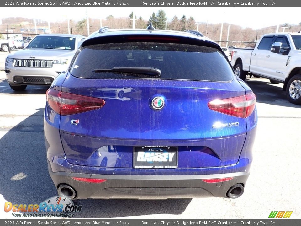 2023 Alfa Romeo Stelvio Sprint AWD Anodized Blue Metallic / Black Photo #6