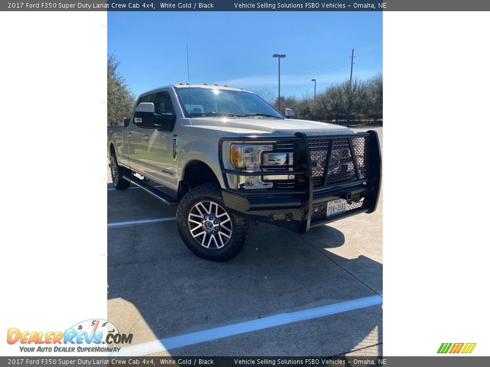 2017 Ford F350 Super Duty Lariat Crew Cab 4x4 White Gold / Black Photo #12