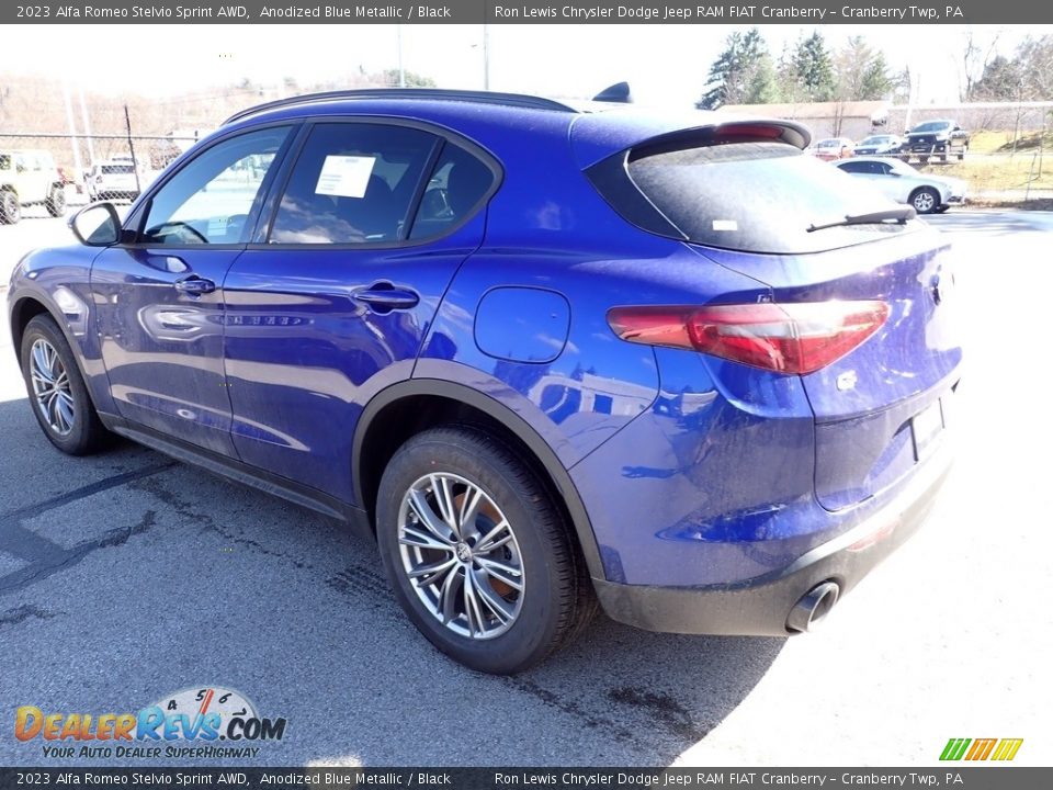 2023 Alfa Romeo Stelvio Sprint AWD Anodized Blue Metallic / Black Photo #7