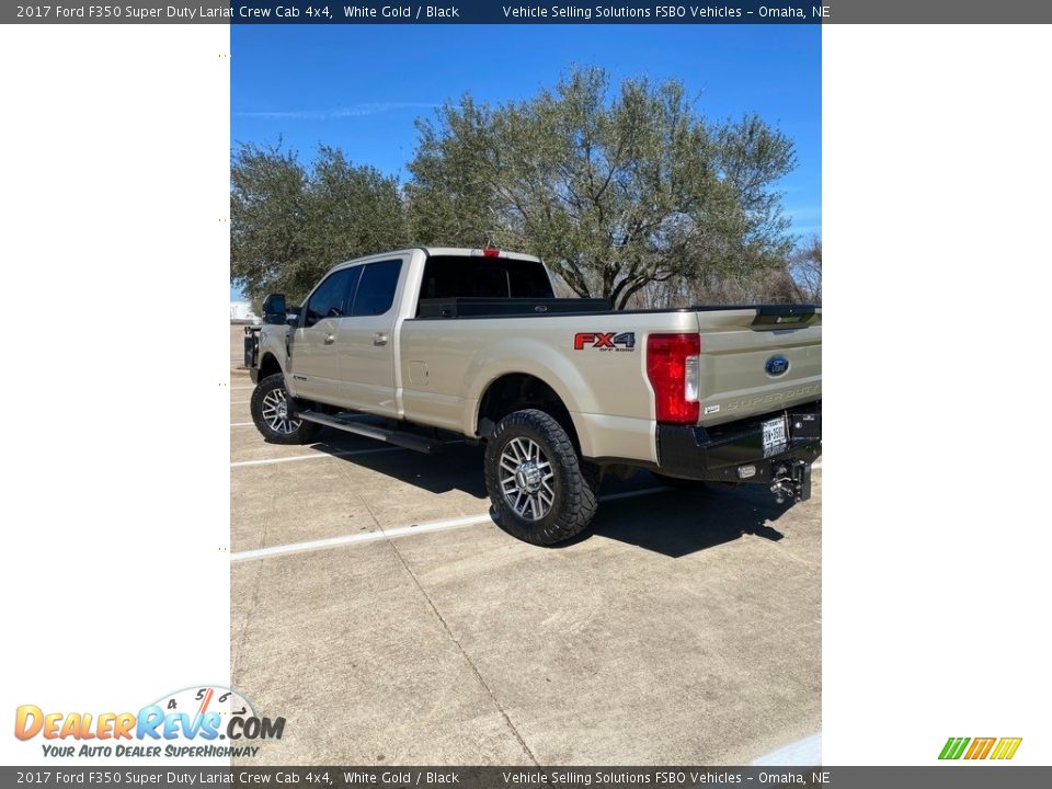 2017 Ford F350 Super Duty Lariat Crew Cab 4x4 White Gold / Black Photo #13