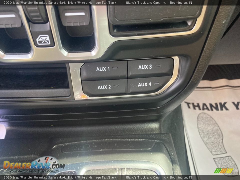 2020 Jeep Wrangler Unlimited Sahara 4x4 Bright White / Heritage Tan/Black Photo #35