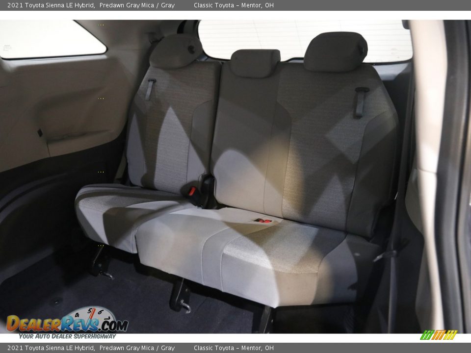 Rear Seat of 2021 Toyota Sienna LE Hybrid Photo #19