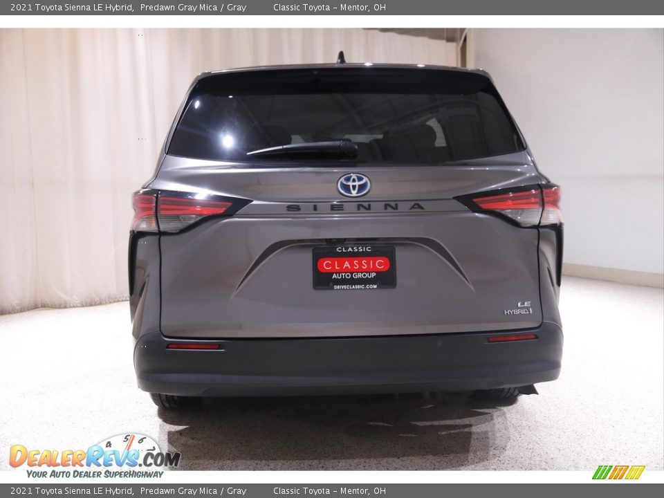 2021 Toyota Sienna LE Hybrid Predawn Gray Mica / Gray Photo #20