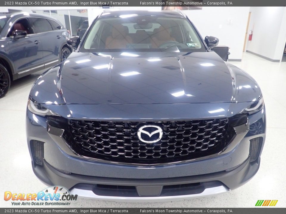 2023 Mazda CX-50 Turbo Premium AWD Ingot Blue Mica / Terracotta Photo #8