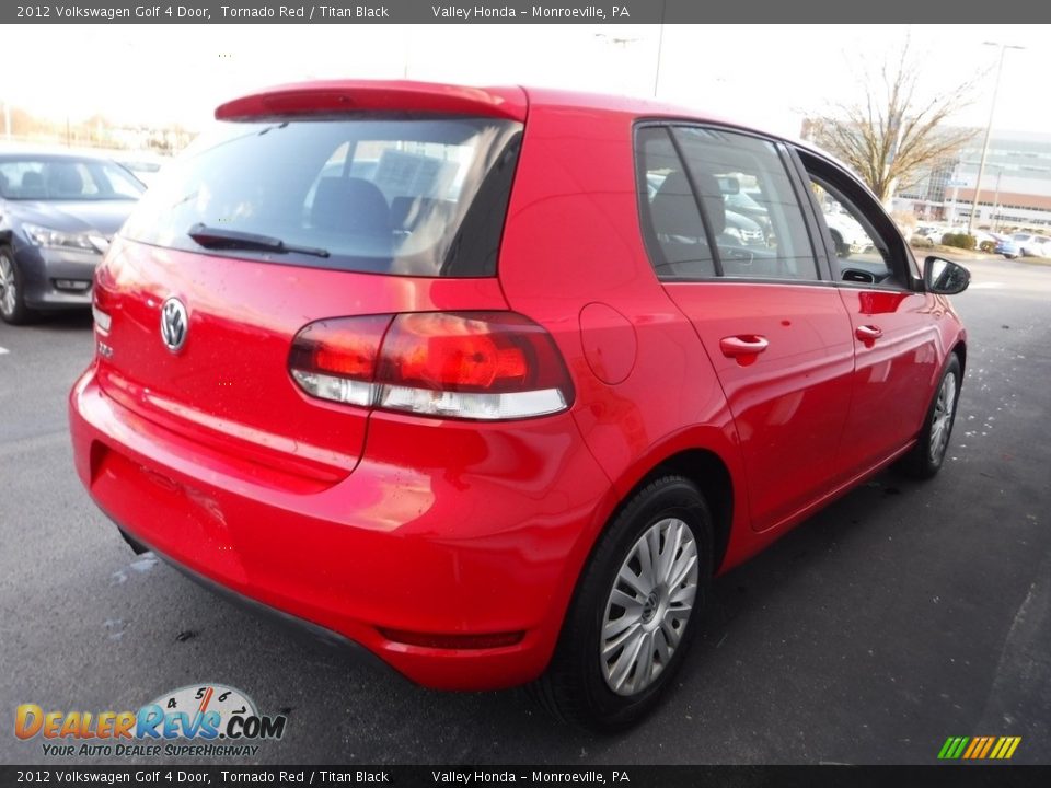 2012 Volkswagen Golf 4 Door Tornado Red / Titan Black Photo #5