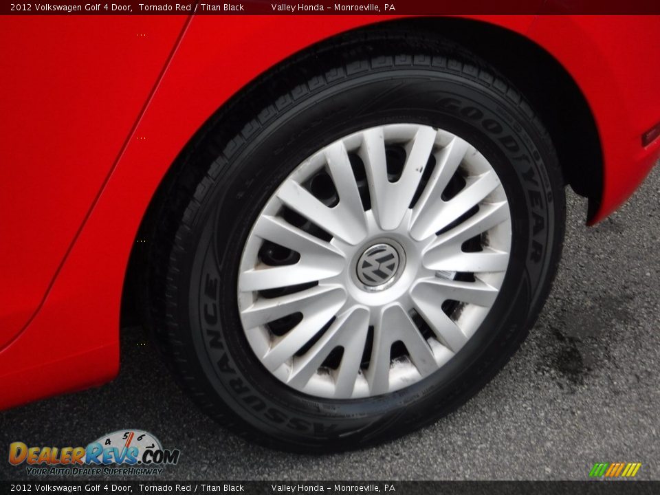 2012 Volkswagen Golf 4 Door Tornado Red / Titan Black Photo #7