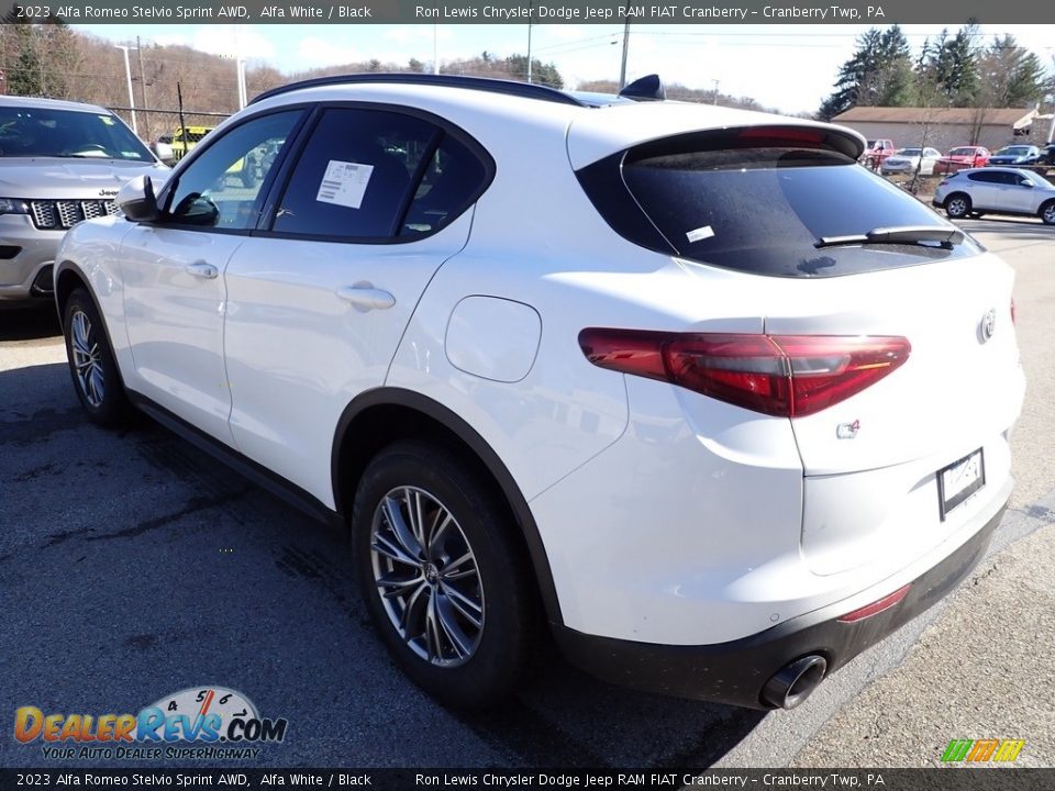 2023 Alfa Romeo Stelvio Sprint AWD Alfa White / Black Photo #4