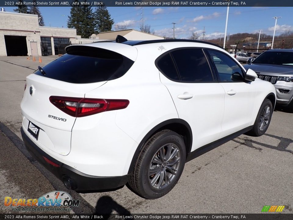 2023 Alfa Romeo Stelvio Sprint AWD Alfa White / Black Photo #6