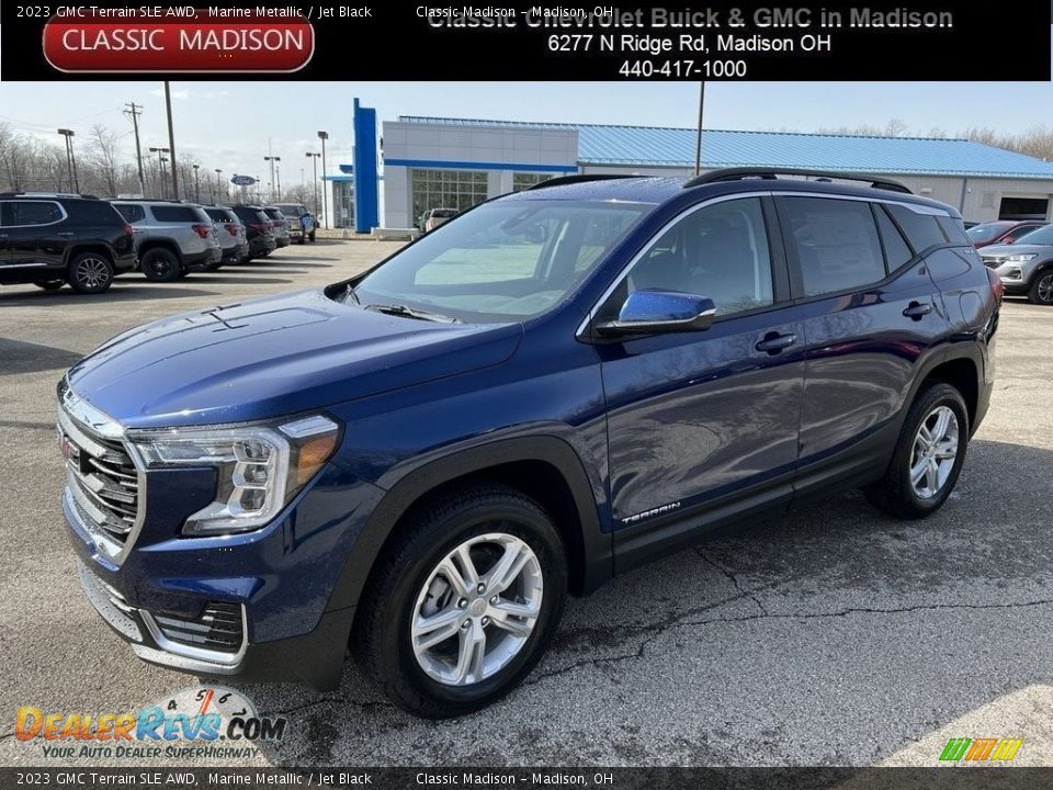 2023 GMC Terrain SLE AWD Marine Metallic / Jet Black Photo #1