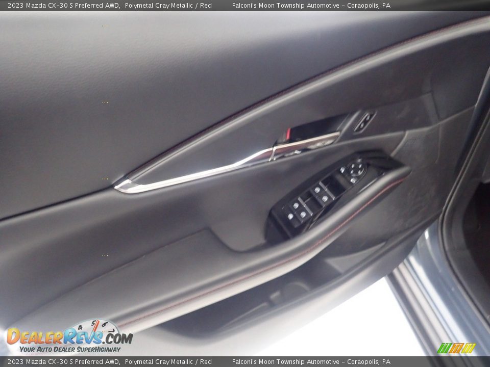 2023 Mazda CX-30 S Preferred AWD Polymetal Gray Metallic / Red Photo #13