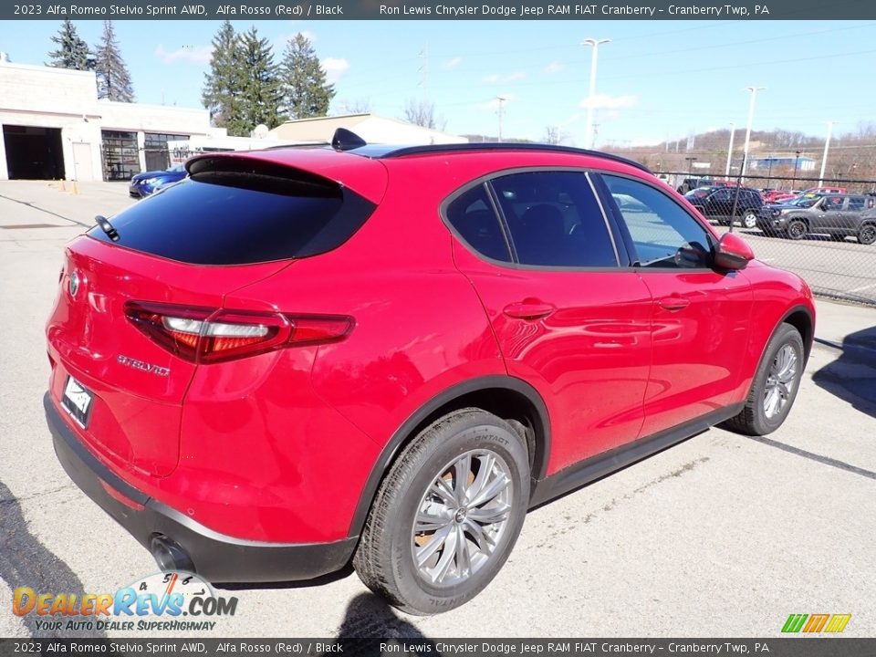 2023 Alfa Romeo Stelvio Sprint AWD Alfa Rosso (Red) / Black Photo #5