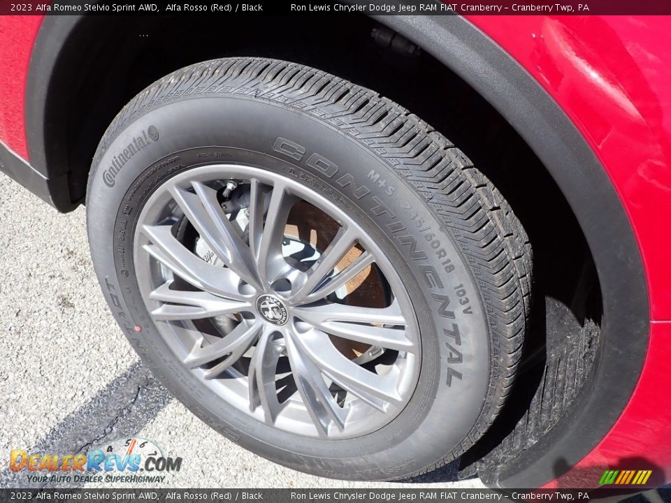 2023 Alfa Romeo Stelvio Sprint AWD Alfa Rosso (Red) / Black Photo #9