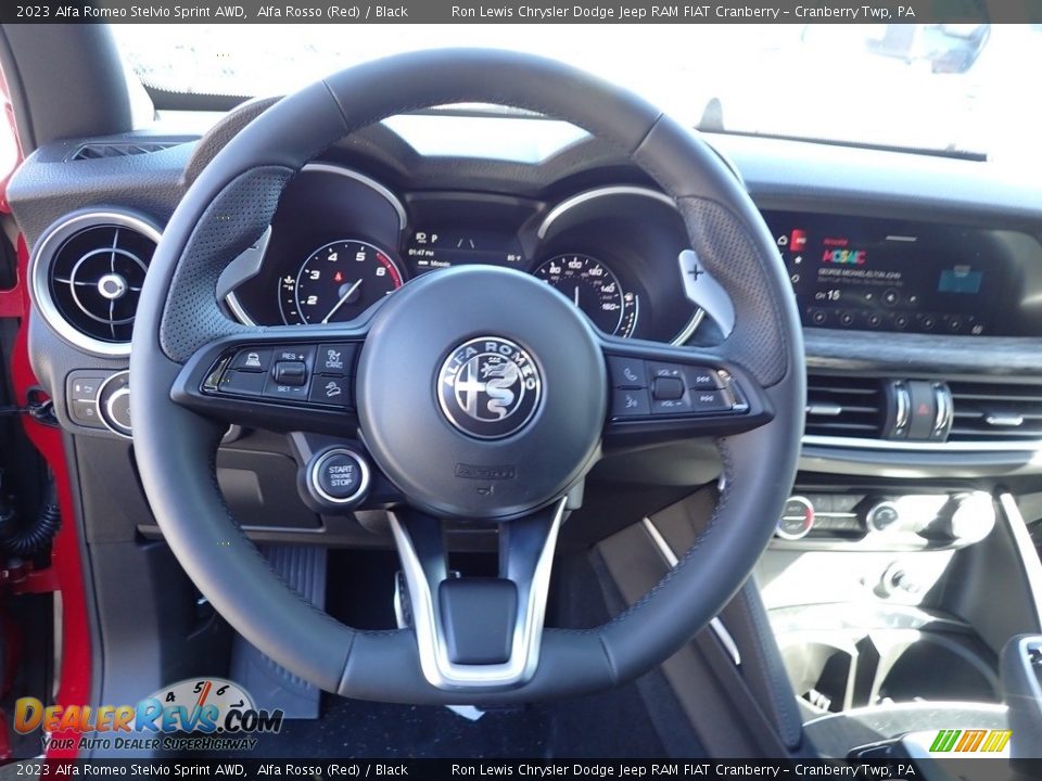 2023 Alfa Romeo Stelvio Sprint AWD Steering Wheel Photo #19