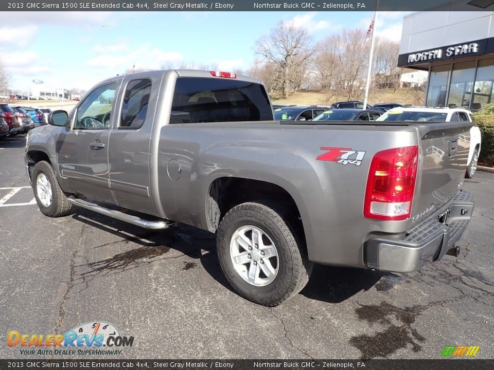 2013 GMC Sierra 1500 SLE Extended Cab 4x4 Steel Gray Metallic / Ebony Photo #3