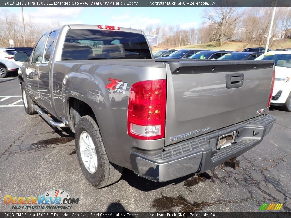 2013 GMC Sierra 1500 SLE Extended Cab 4x4 Steel Gray Metallic / Ebony Photo #4