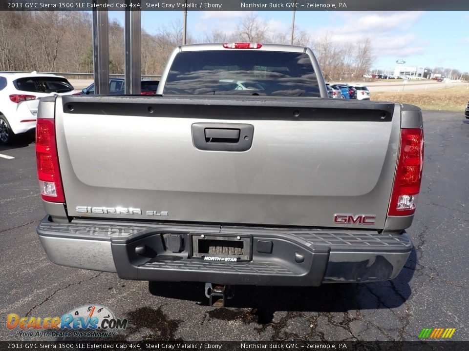 2013 GMC Sierra 1500 SLE Extended Cab 4x4 Steel Gray Metallic / Ebony Photo #5