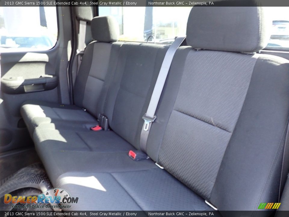 2013 GMC Sierra 1500 SLE Extended Cab 4x4 Steel Gray Metallic / Ebony Photo #21