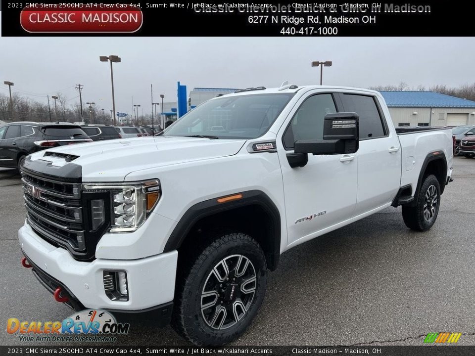 2023 GMC Sierra 2500HD AT4 Crew Cab 4x4 Summit White / Jet Black w/Kalahari Accents Photo #1