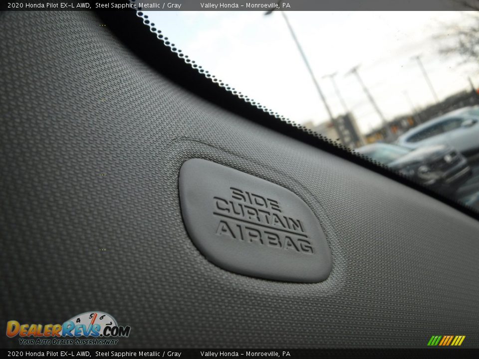 2020 Honda Pilot EX-L AWD Steel Sapphire Metallic / Gray Photo #27