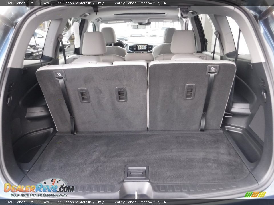 2020 Honda Pilot EX-L AWD Steel Sapphire Metallic / Gray Photo #35