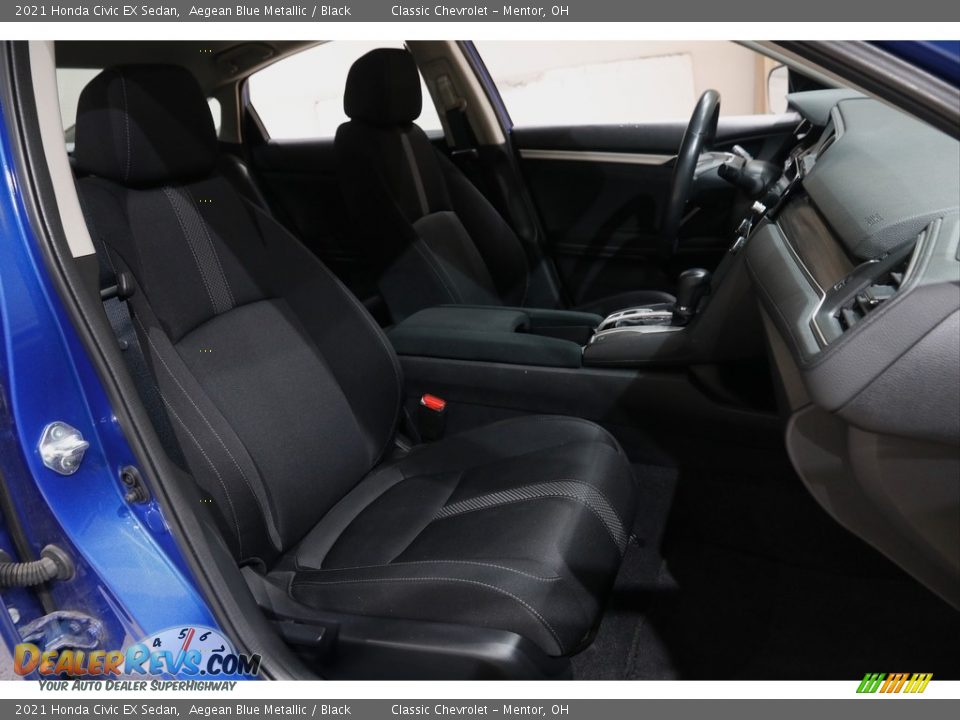 2021 Honda Civic EX Sedan Aegean Blue Metallic / Black Photo #15