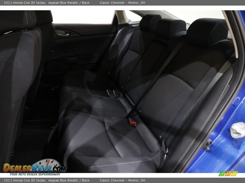 2021 Honda Civic EX Sedan Aegean Blue Metallic / Black Photo #17