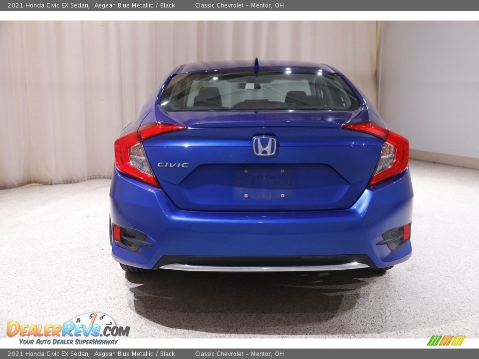 2021 Honda Civic EX Sedan Aegean Blue Metallic / Black Photo #18