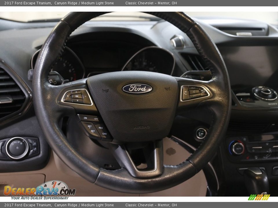 2017 Ford Escape Titanium Steering Wheel Photo #8