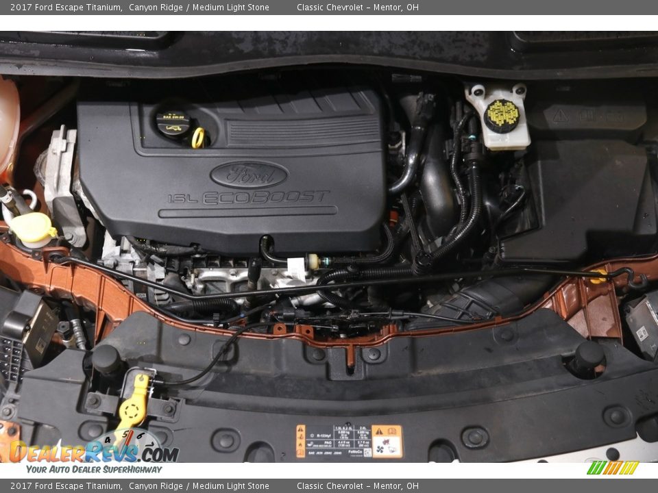 2017 Ford Escape Titanium 1.5 Liter DI Turbocharged DOHC 16-Valve EcoBoost 4 Cylinder Engine Photo #20